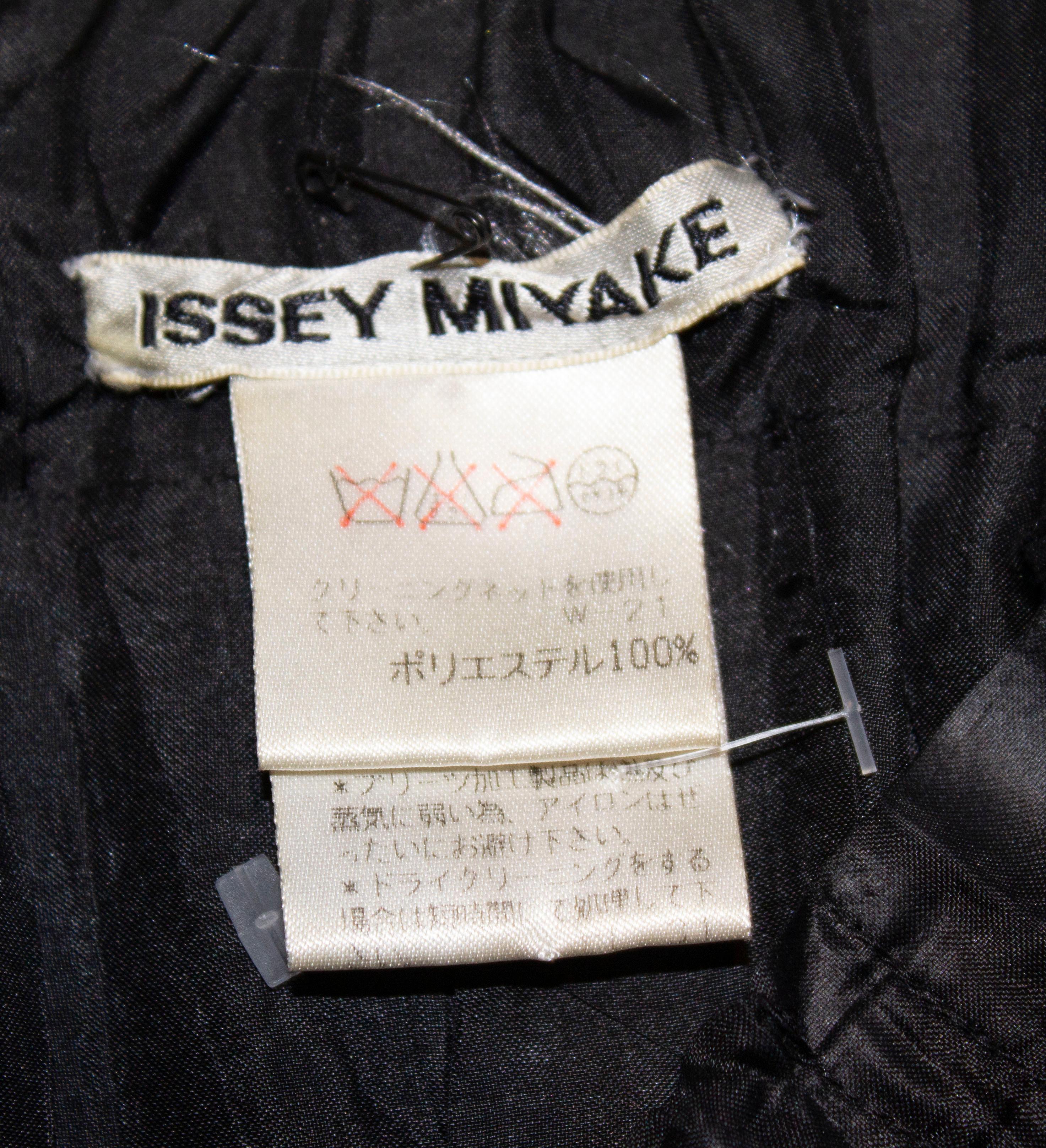 Vintage Issey Miyake Black Skirt For Sale 3