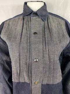 Vintage Issey Miyake Denim Button Down Shirt Jacket