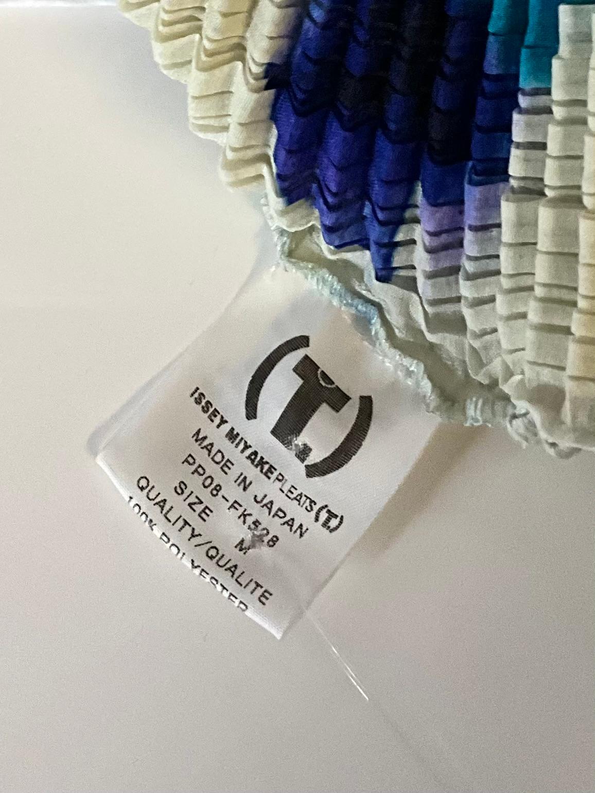 Vintage Issey Miyake Pleats Please Tie Dye T Shirt For Sale 2