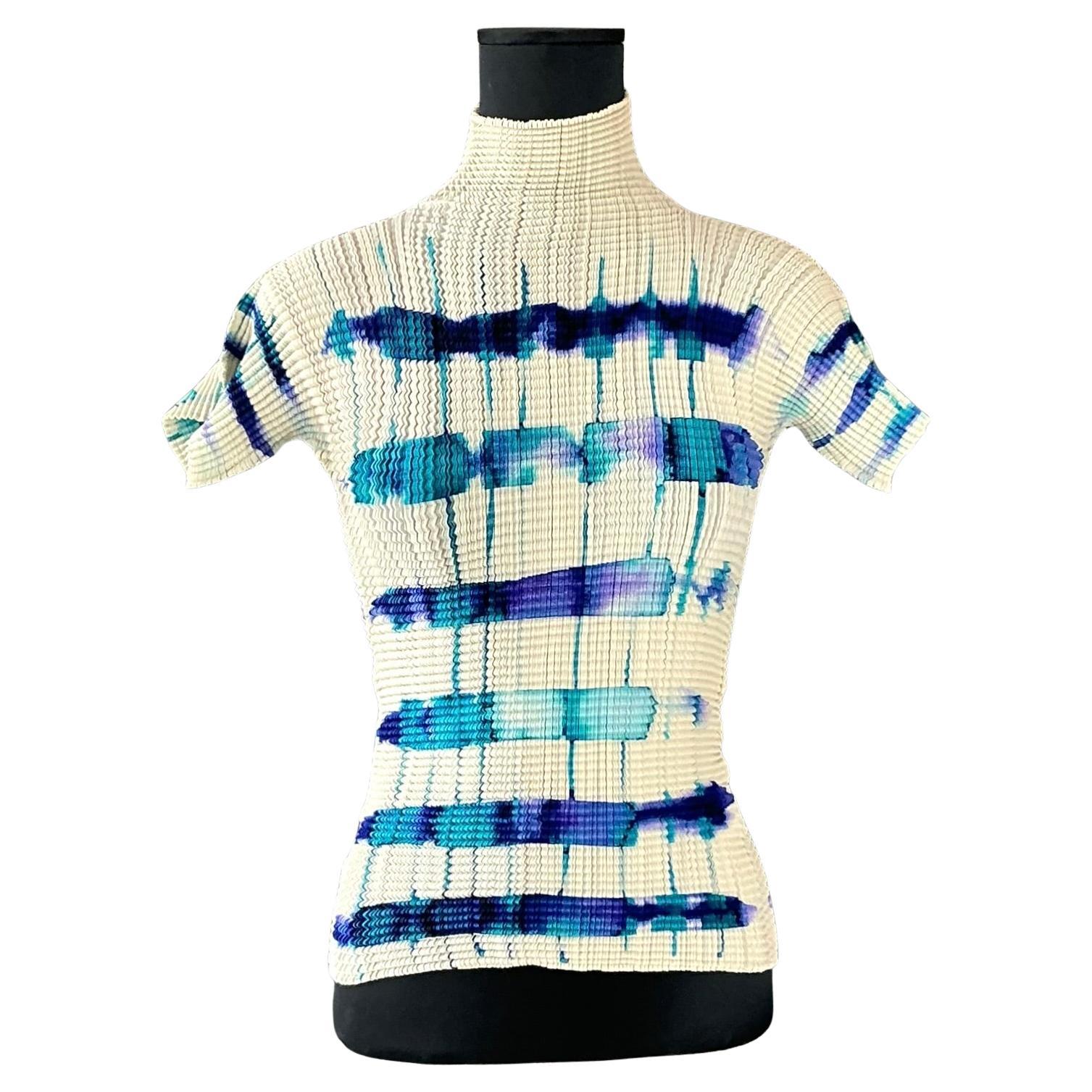 Vintage Issey Miyake Pleats Please Tie Dye T Shirt For Sale