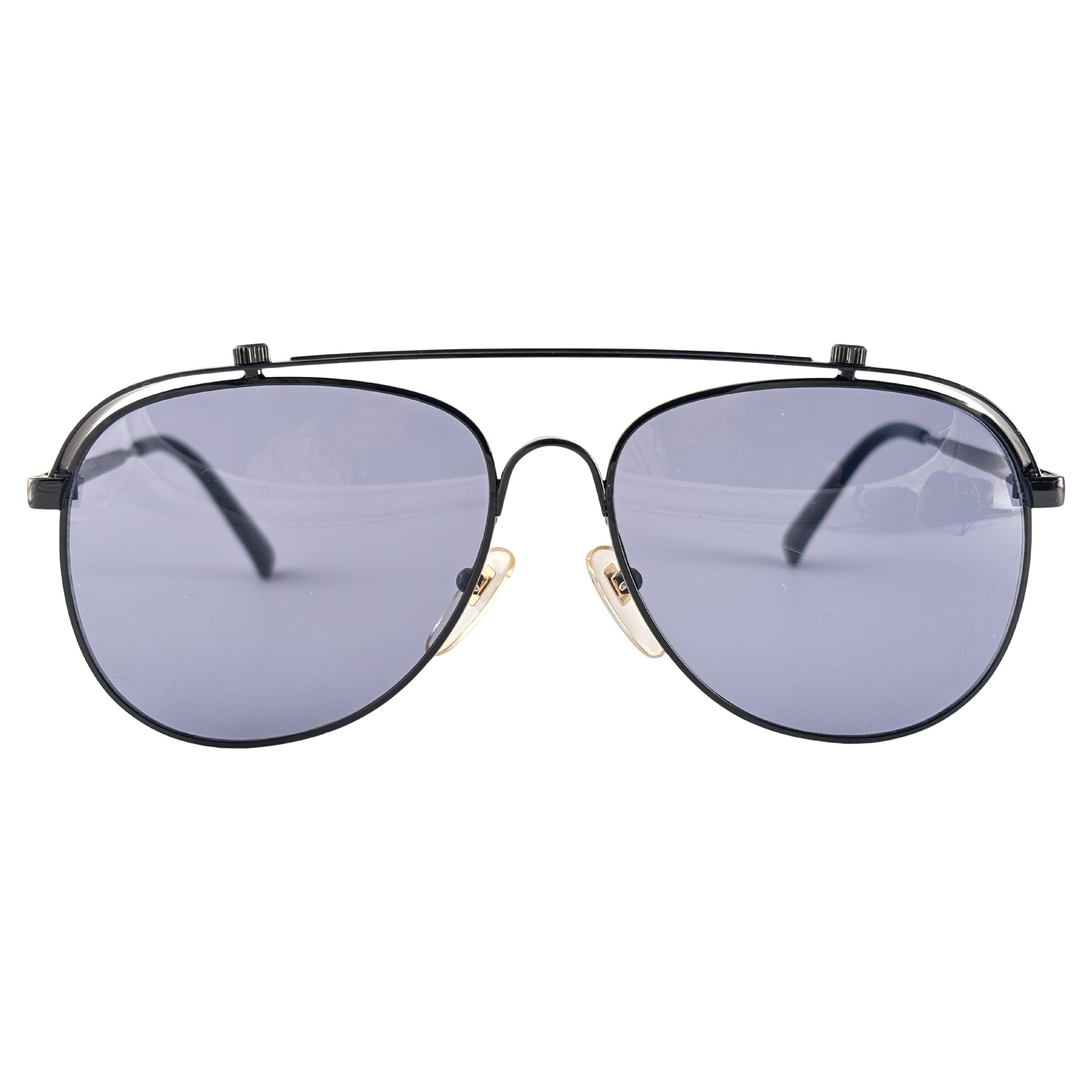 Vintage Issey Miyake Men IM 104 Oversized Black Japan Sunglasses