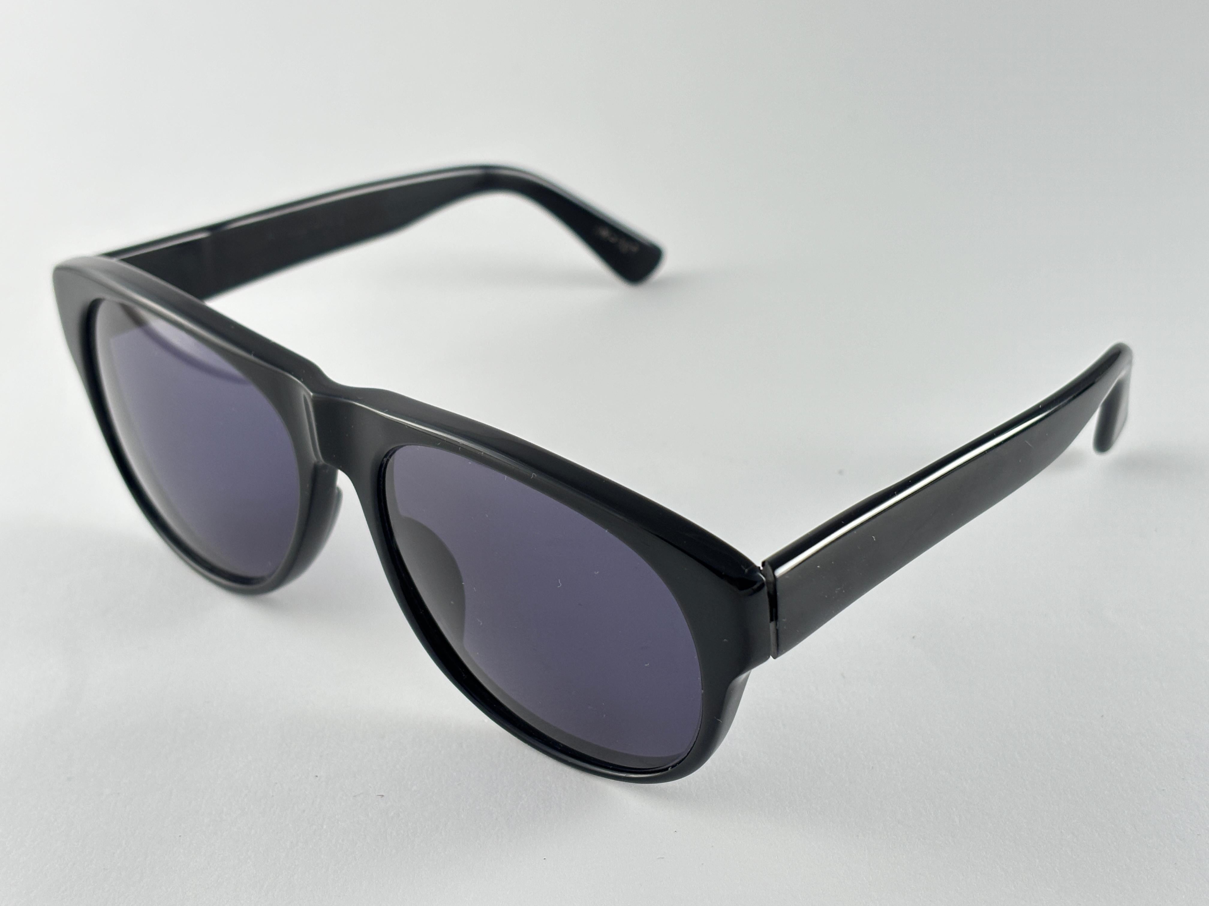 Vintage Issey Miyake Men IM 107 Oversized Black Japan Sunglasses For Sale 2
