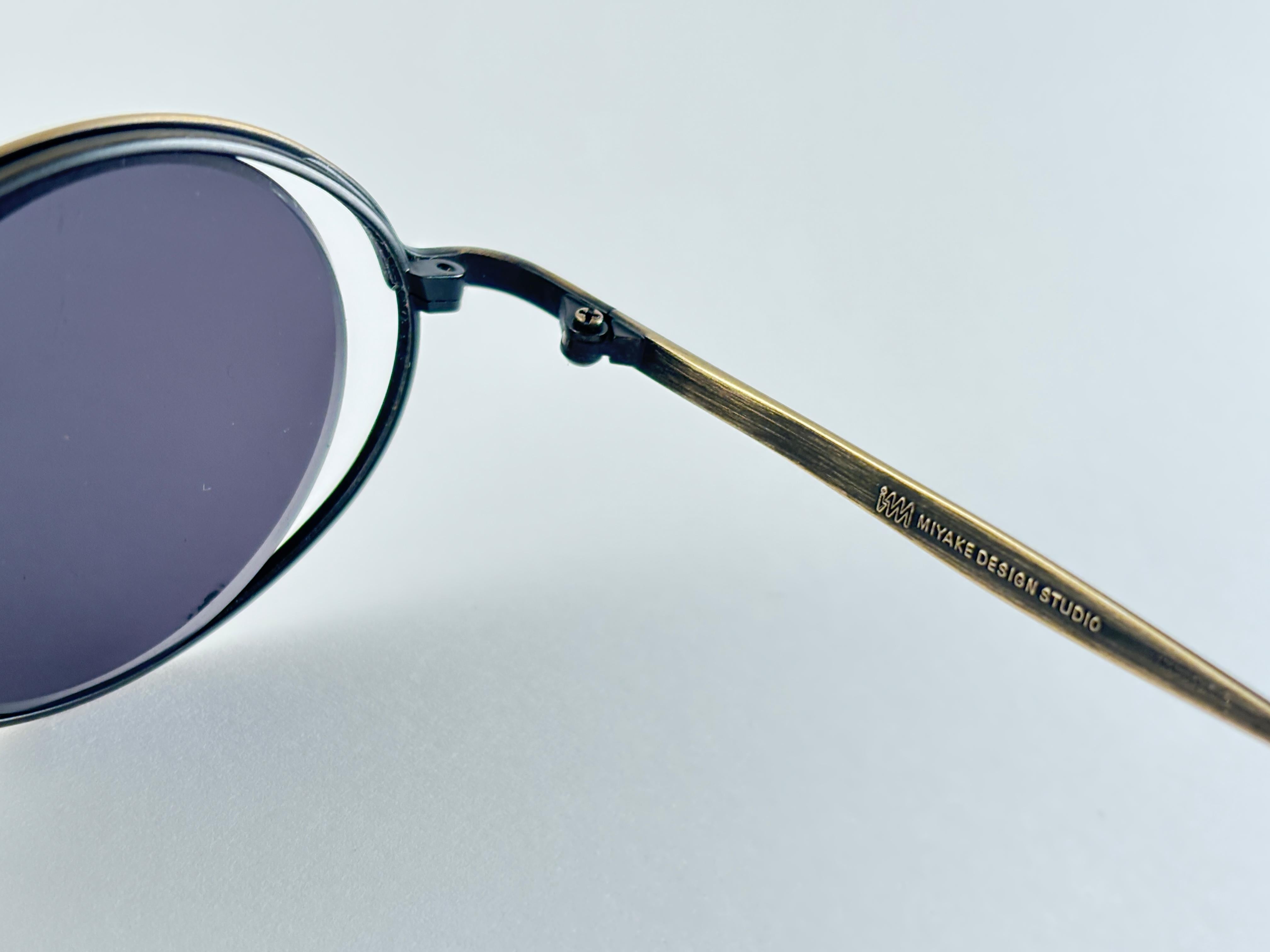 Vintage Issey Miyake Männer IM 402 Inner Circle Made in Japan Sonnenbrille im Angebot 1