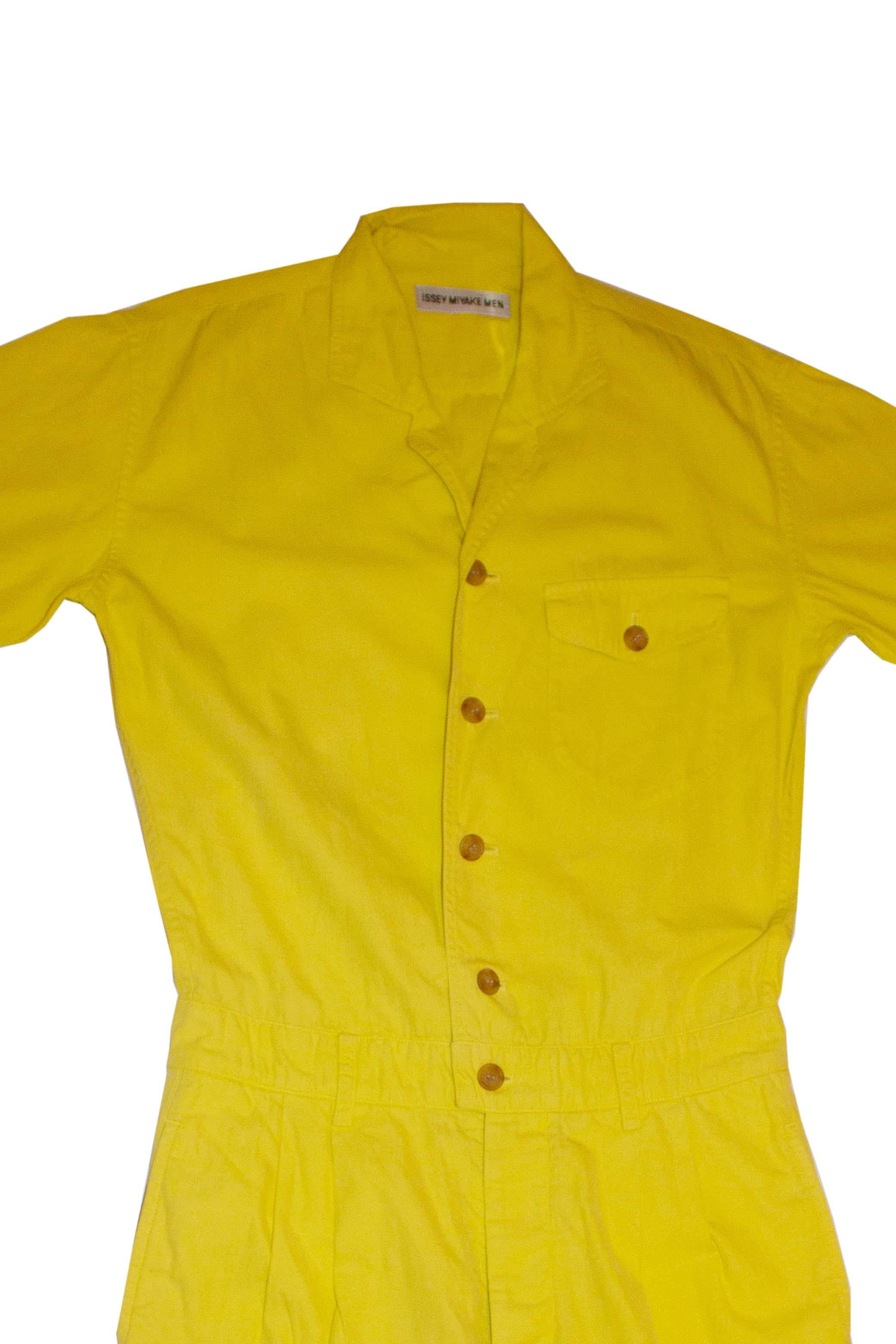 mens yellow jumpsuit