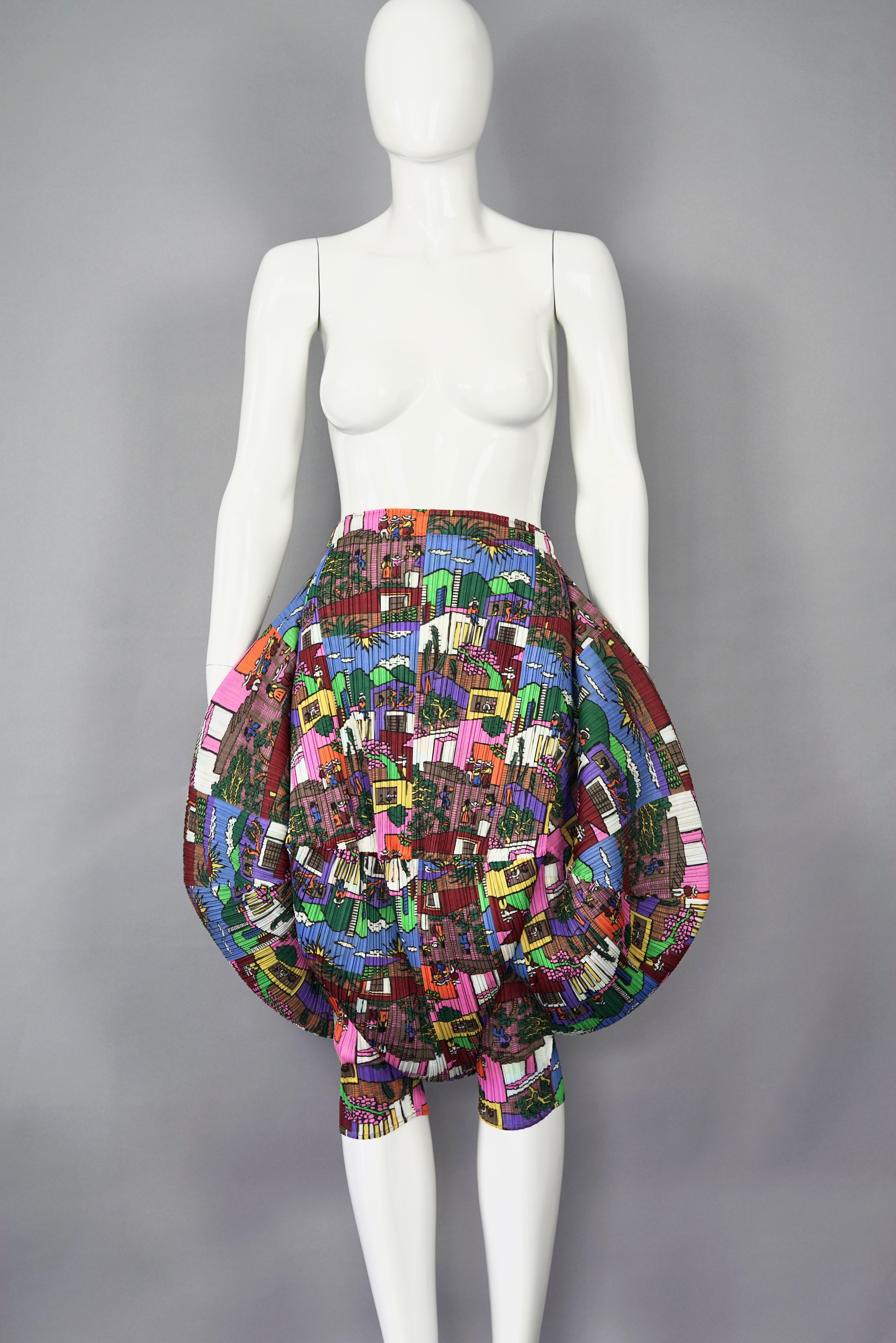 Vintage ISSEY MIYAKE Pop Art Print Pleats Please Structural Harem Jodhpur Pants

Approximate measurements taken laid flat, please double waist and hips:
Waist: 12.60 inches (32 cm)
Hips: 53.15 inches (135 cm)
Length: 27.55 inches (70