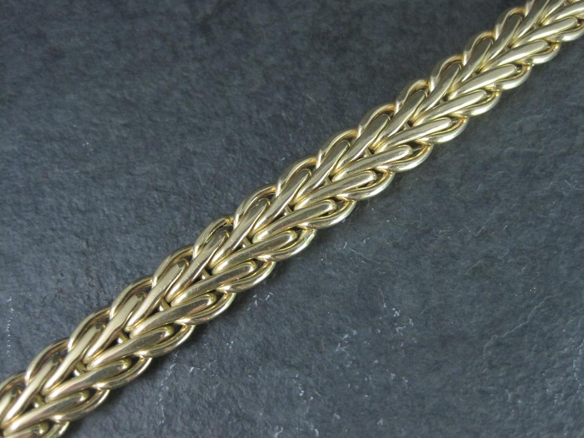Vintage Italian 14K Diamond Bracelet For Sale 1