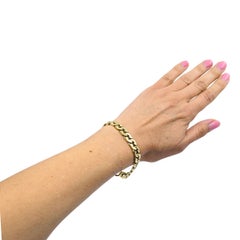 Vintage Italian 14K Gold Curb-Link Chain Bracelet