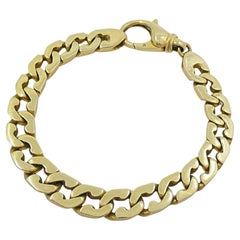 Vintage Italian 14K Gold Curb-Link Chain Bracelet