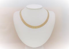 Vintage Italian 14 Karat Gold Feather Necklace