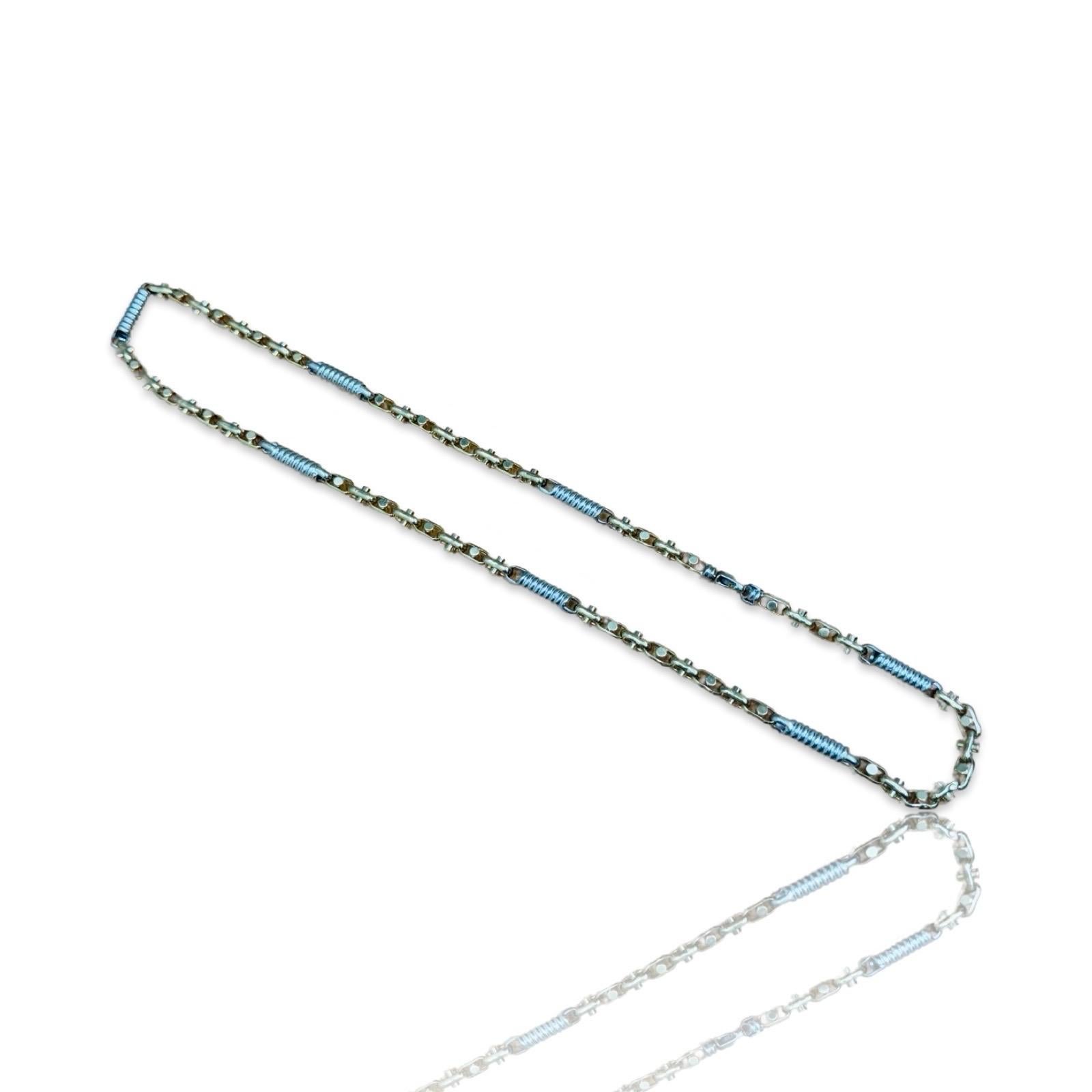 Catena d'epoca in oro 14K bicolore da uomo di lusso da 5,65 mm Design di alta gamma in vendita 1