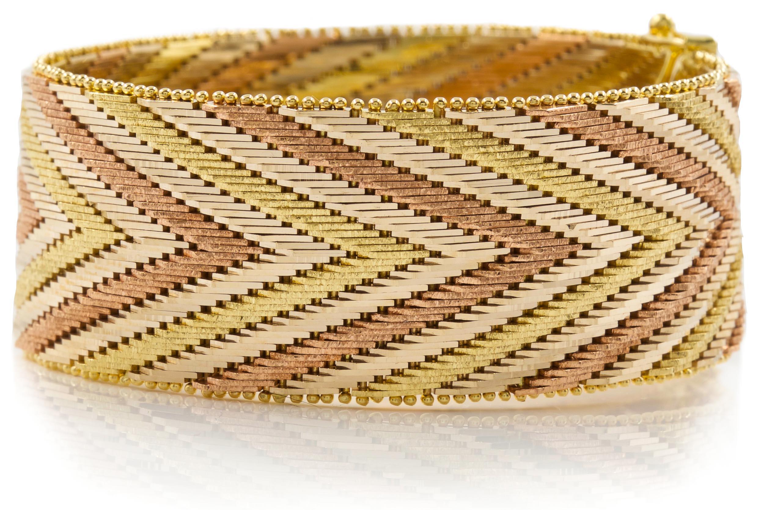 chevron pattern bracelet