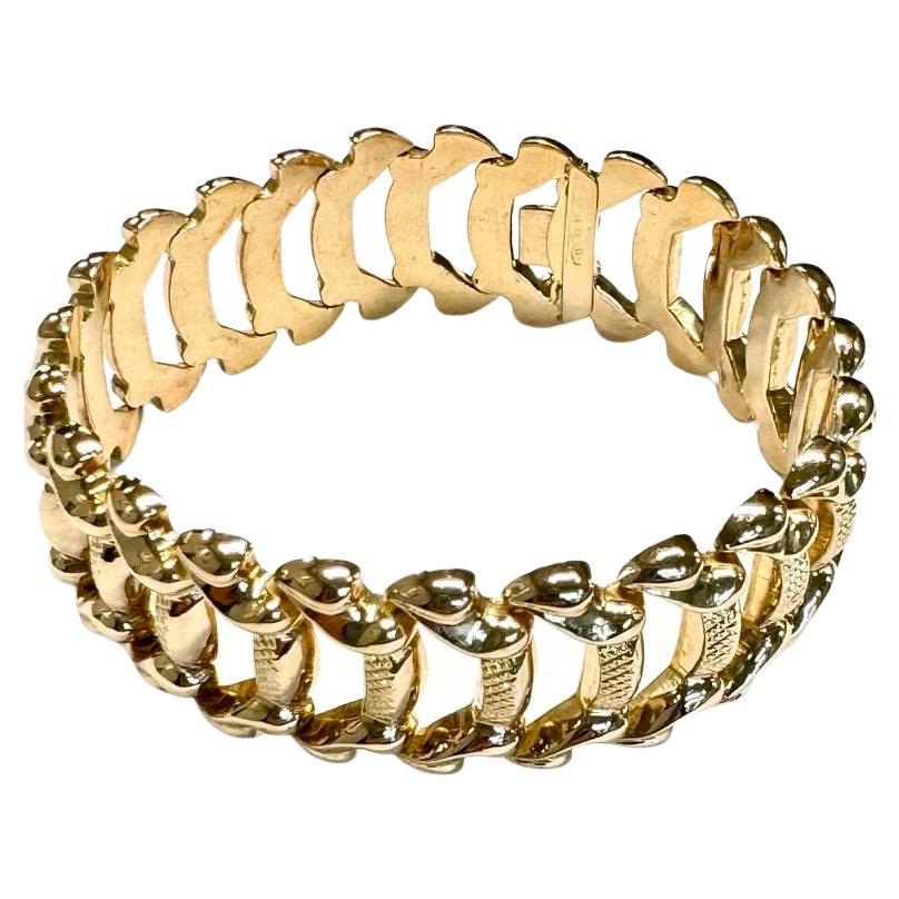 Vintage Italian 18 carat gold bracelet