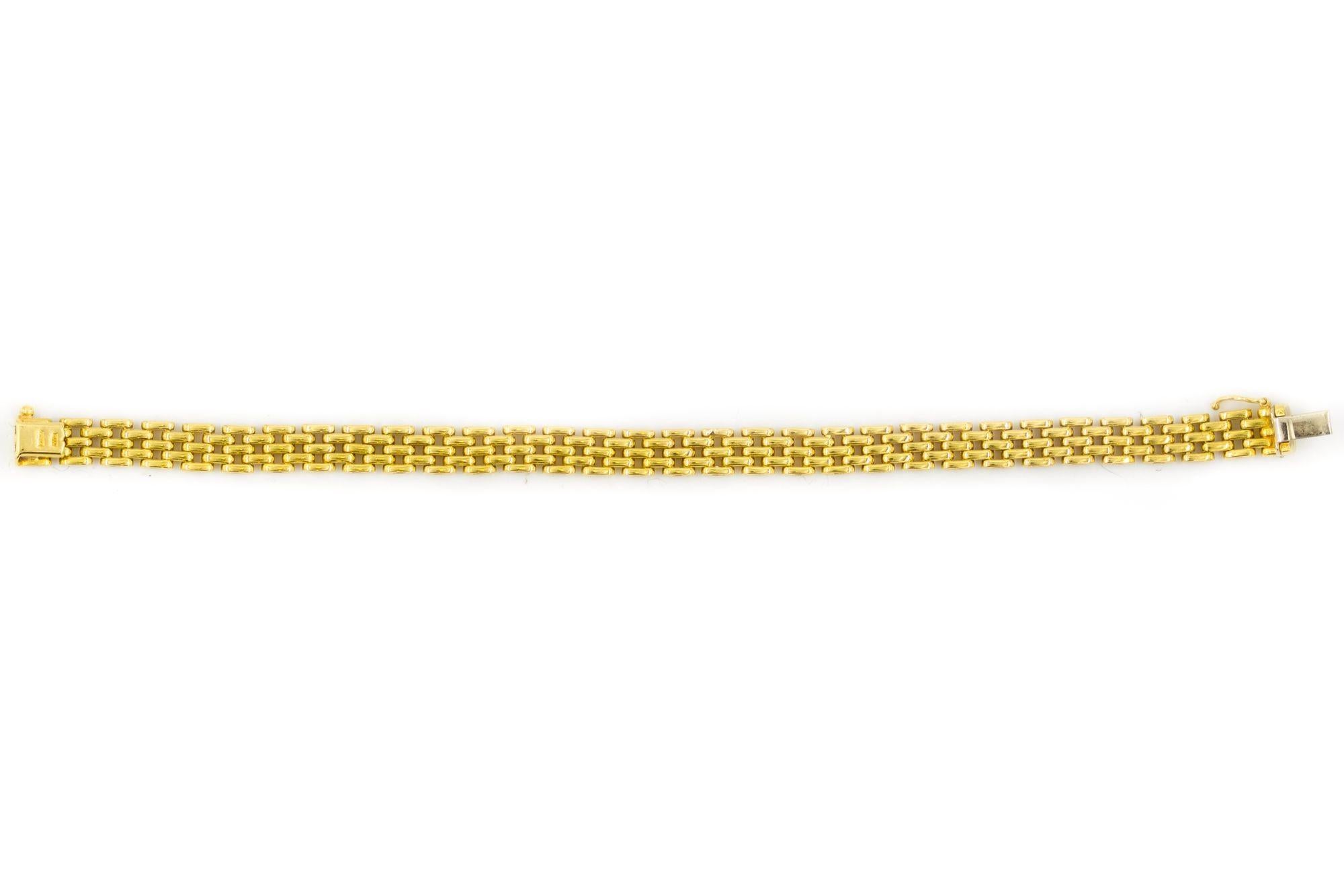 Vintage Italian 18k Gold Panther-Link Bracelet 5