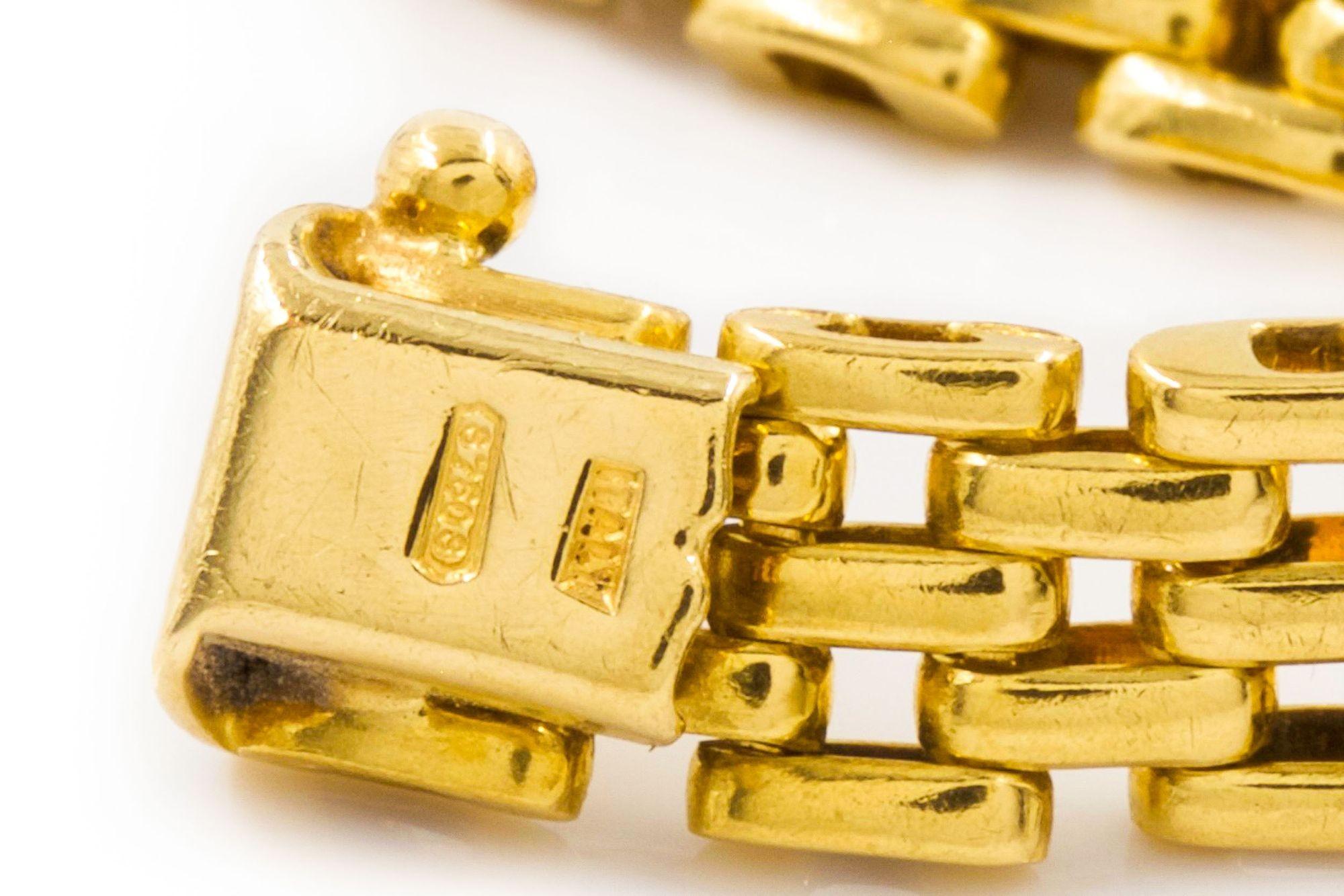 Vintage Italian 18k Gold Panther-Link Bracelet 2
