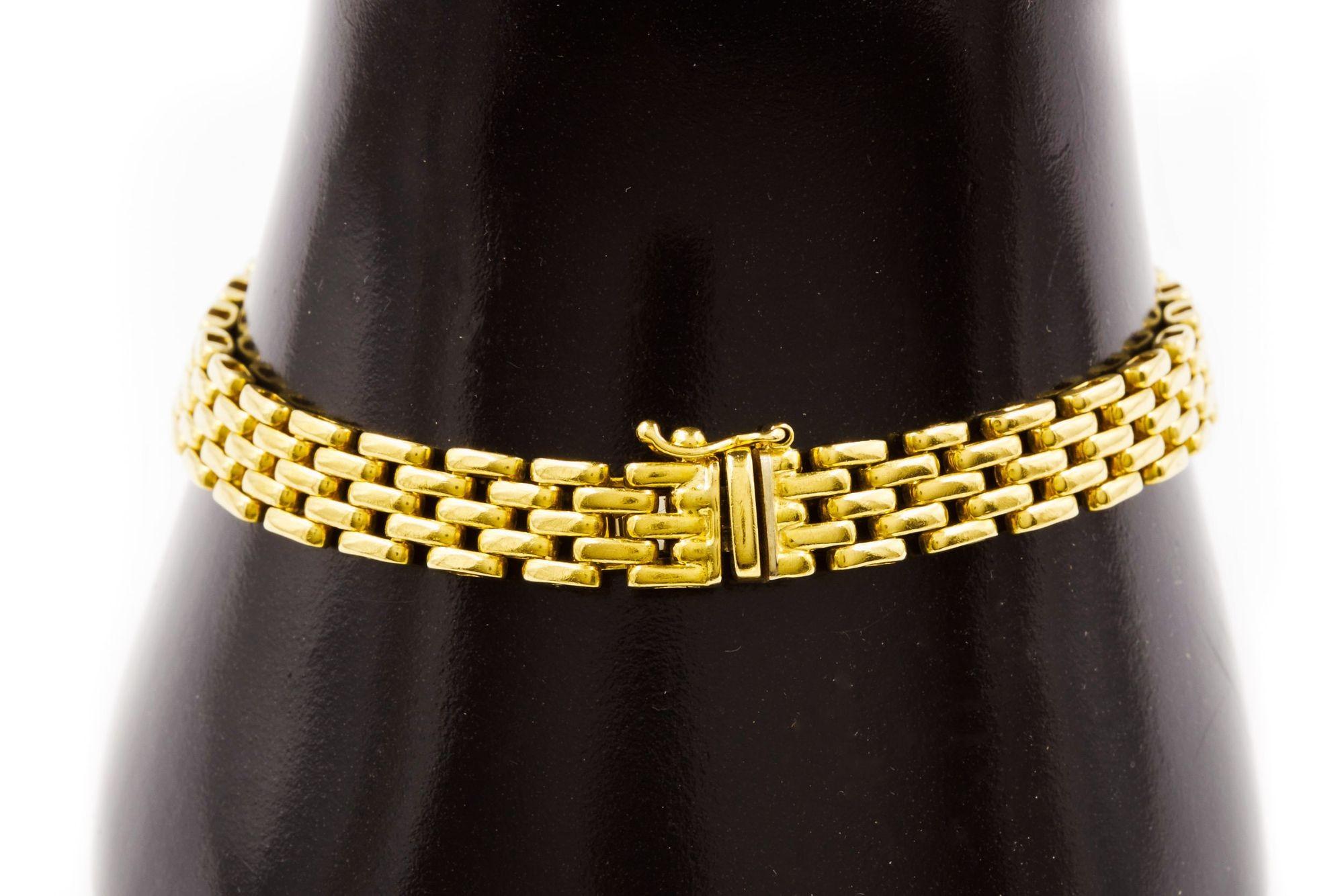 Vintage Italian 18k Gold Panther-Link Bracelet 4