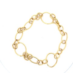 Collana scultorea aperta d'epoca in oro 18 carati A Link