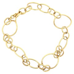 Collana scultorea aperta d'epoca in oro 18 carati A Link