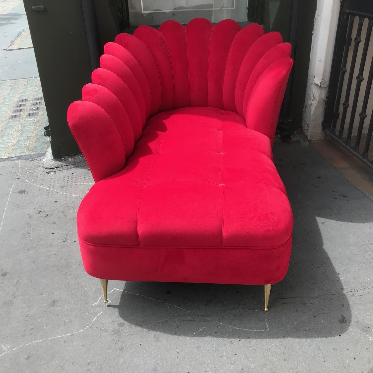 Vintage, Italian 1950s Unusual Daybed In Excellent Condition For Sale In London, GB