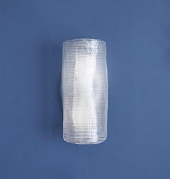 Vintage Italian 1950s Venini Applique Light in Clear Blown Glass