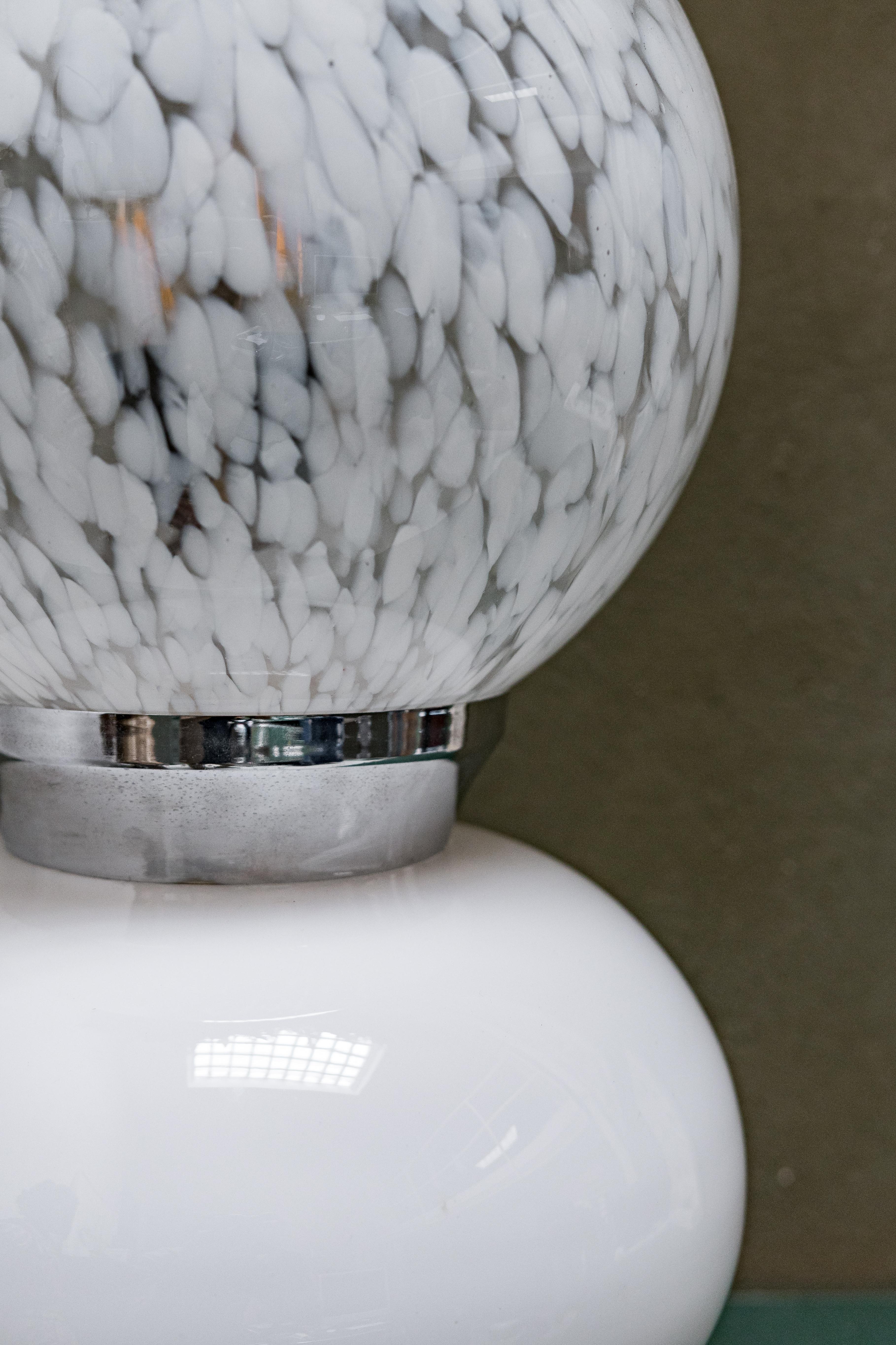 Lámpara decorativa de pie / sobremesa de cristal de Murano, Carlo Nason para Mazzega Moderno de mediados de siglo en venta