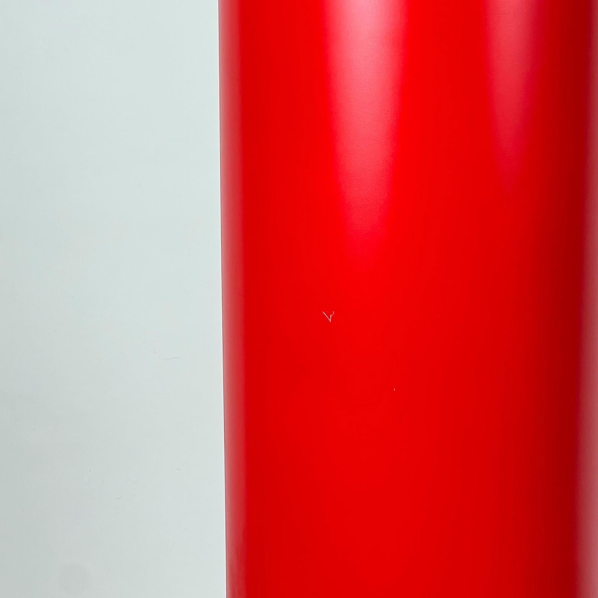 Vintage Italian 1970s Lipstick Floor Mirror in Glossy Red 3