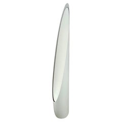Vintage Italian 1970s Lipstick Floor Mirror in Pure White