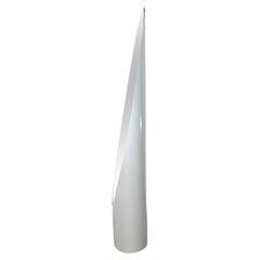 Vintage Italian 1970s Lipstick Floor Mirror in White