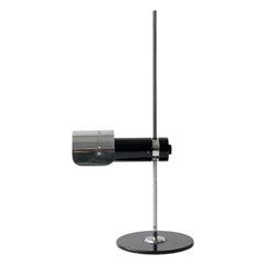 Vintage Italian 1970s Table Lamp in the Style of Joe Colombo for Oluce, Chromed