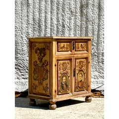 Vintage Italian 19th Century Hand Painted Cabinet