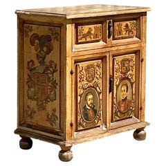 Antique Italian 19th Century Hand Painted Cabinet