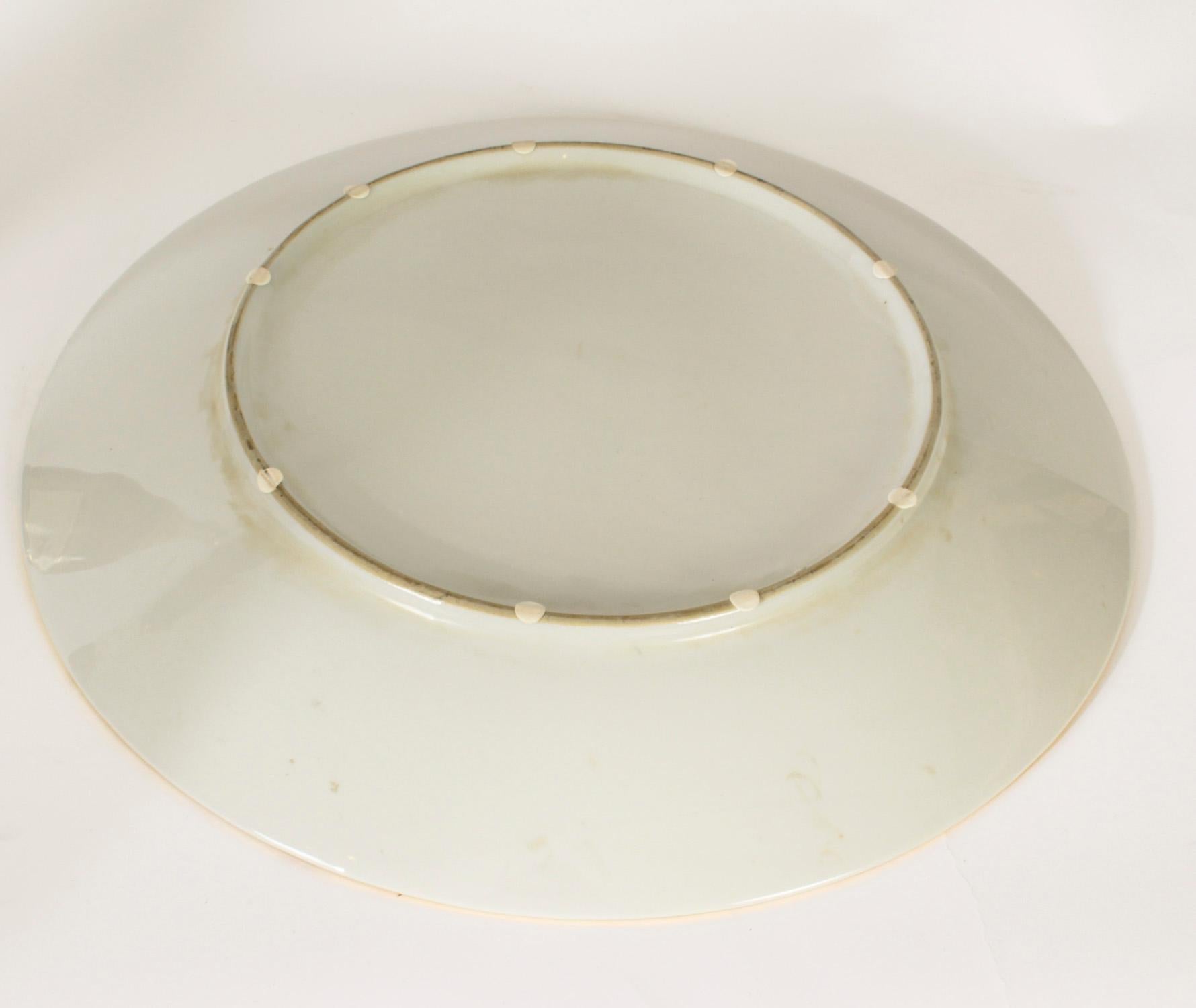 Vintage Italian Porcelain Charger Mid 20th Century For Sale 11