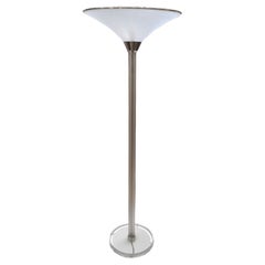 Italienische Vintage-Stehlampe aus Acryl, Hartverdrahtet mit Fußschalter von Relco Italia