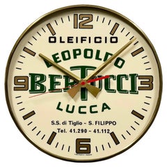 Antique Italian Advertising Wall Clock, 1970s