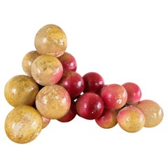 Vintage Italian Alabaster Grape Cluster Sculpture, 1955-1970