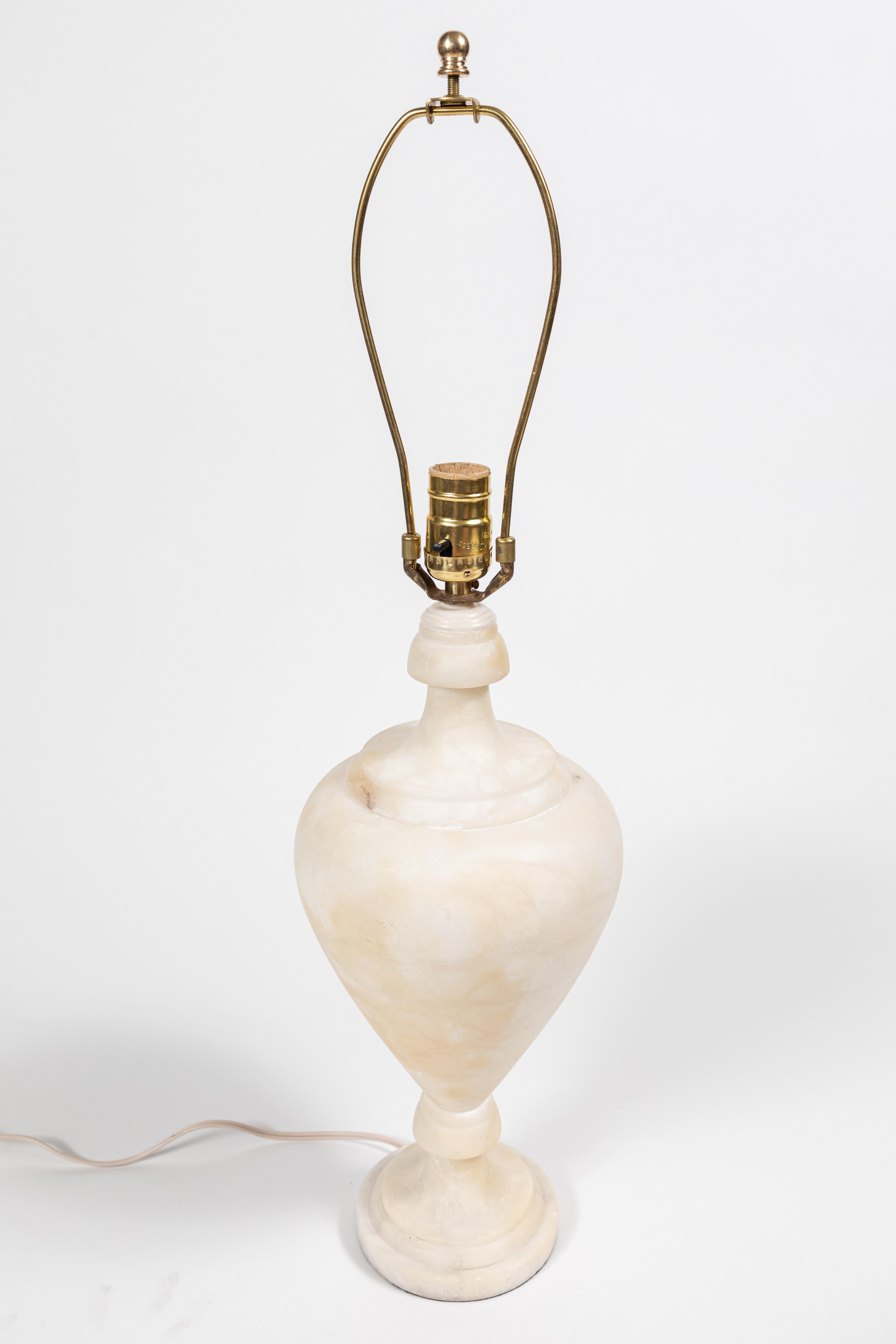 Vintage Italian Alabaster Lamp 1