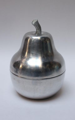 Vintage Italian Aluminum "Pear" Ice Bucket