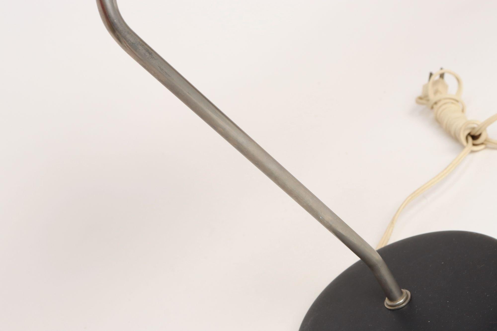 Vintage Italian Aluminum Table Lamp with Swiveling Shade by Targetti Sankey en venta 10