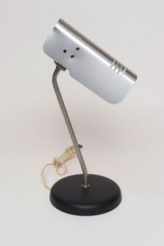 Lampada da tavolo vintage in alluminio con paralume orientabile di Targetti Sankey