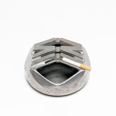 Vintage Italian Apollo PN58 Ashtray in Aluminium Designed by Sersterug Criant