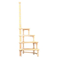 Vintage Italian Architectural Spiral Library Steps
