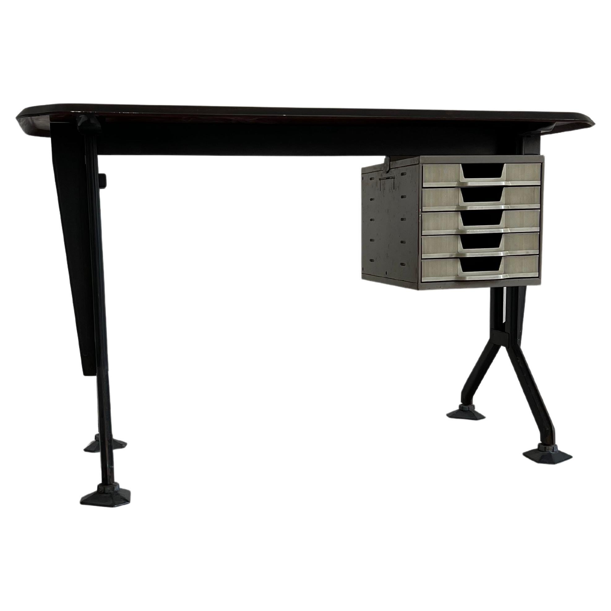 Vintage Italian "Arco" Desk by BBPR for Olivetti Synthesis
