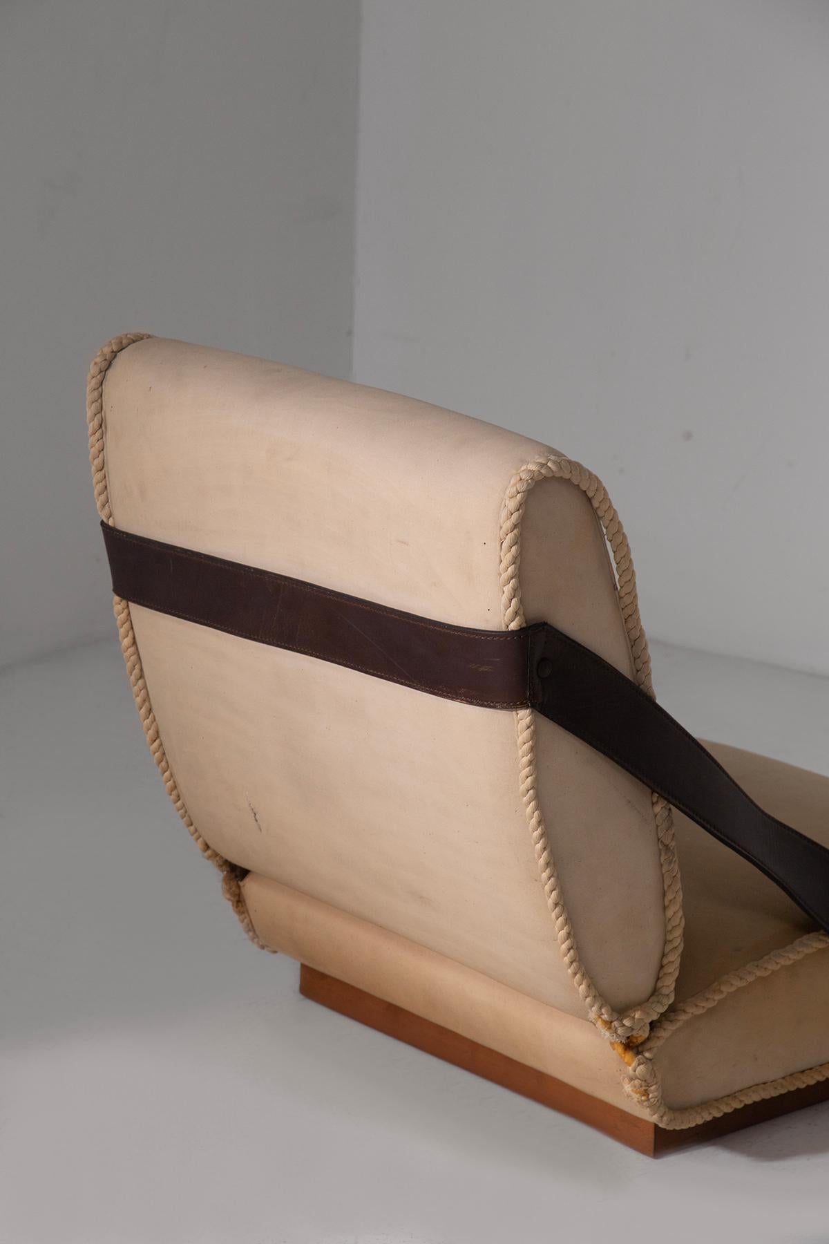 Vintage italian armchair in stile Gio Ponti in original fabric in vendita 3