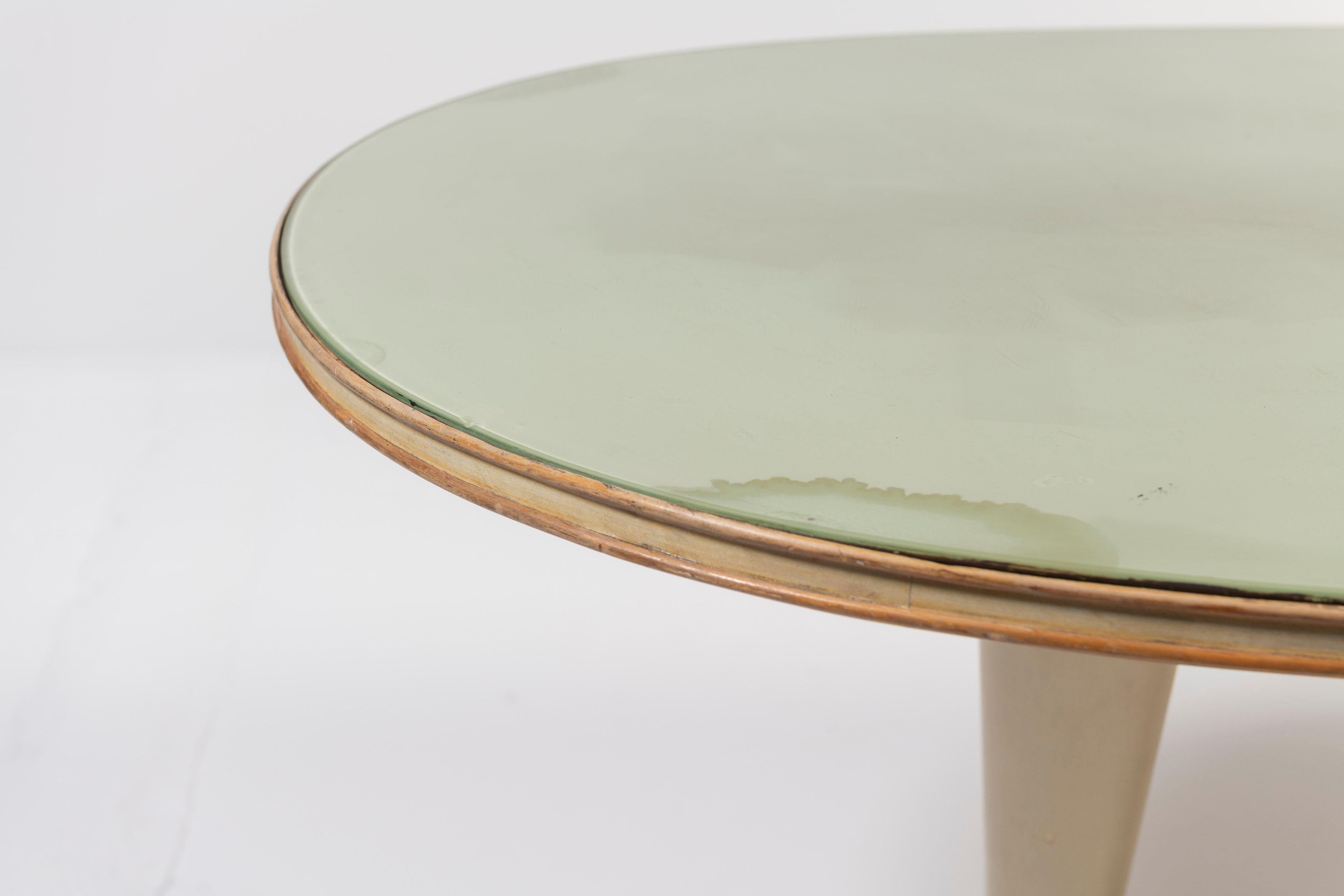 Vintage Italian Art Deco Dining or Center Table, in the style of  Vittorio Dassi For Sale 5