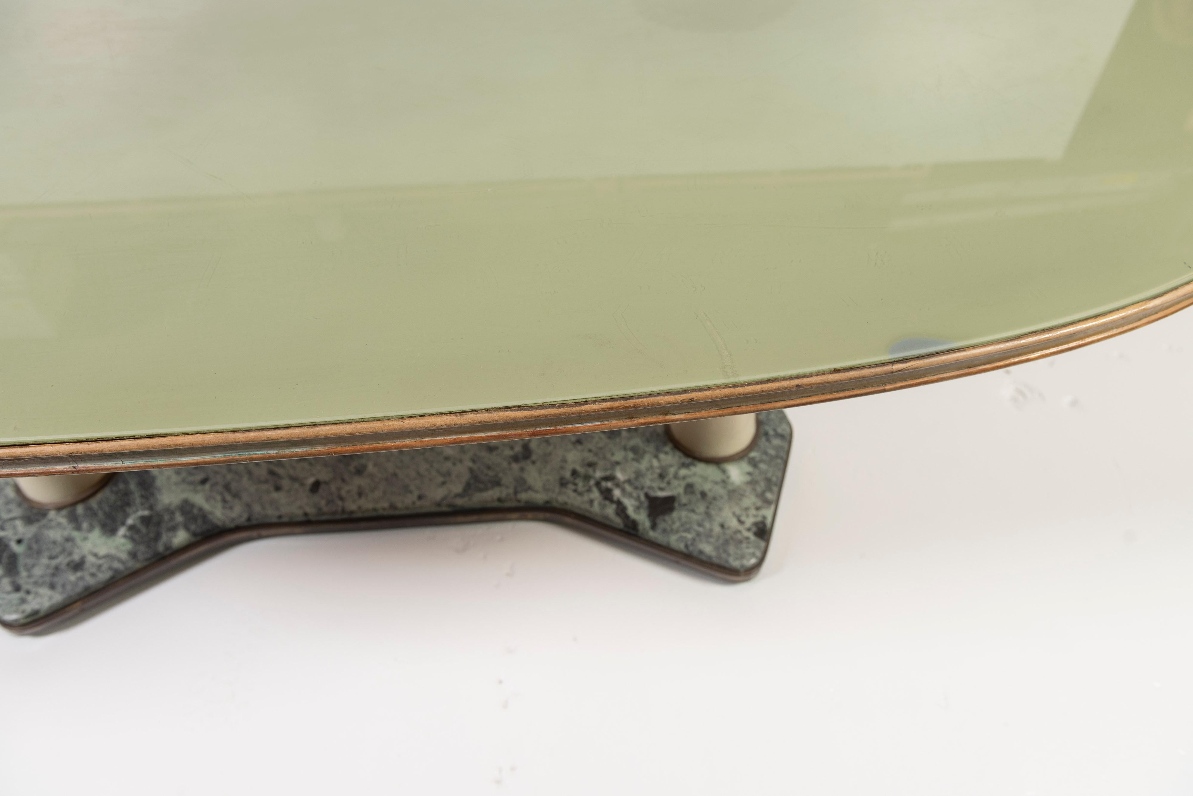 Vintage Italian Art Deco Dining or Center Table, in the style of  Vittorio Dassi For Sale 3