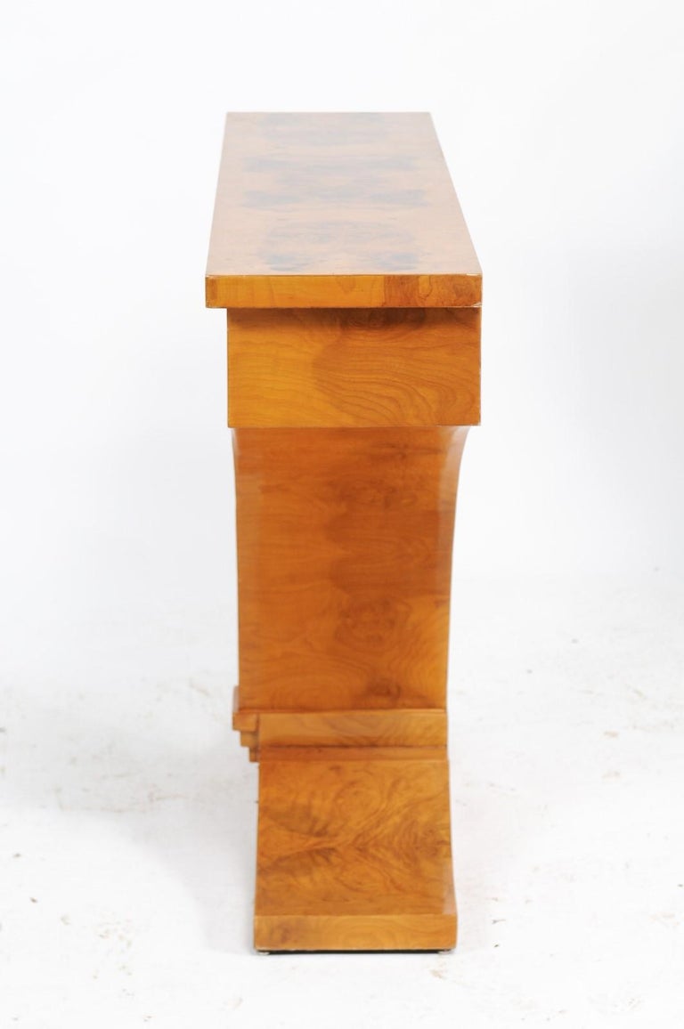 Vintage Italian Art Deco Style Burl Wood Console Table ...