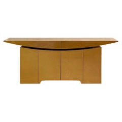 Vintage Italienisch Art Deco Stil Ahorn Enfilade Credenza