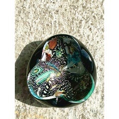 Vintage Italian Glass Schale nach Murano