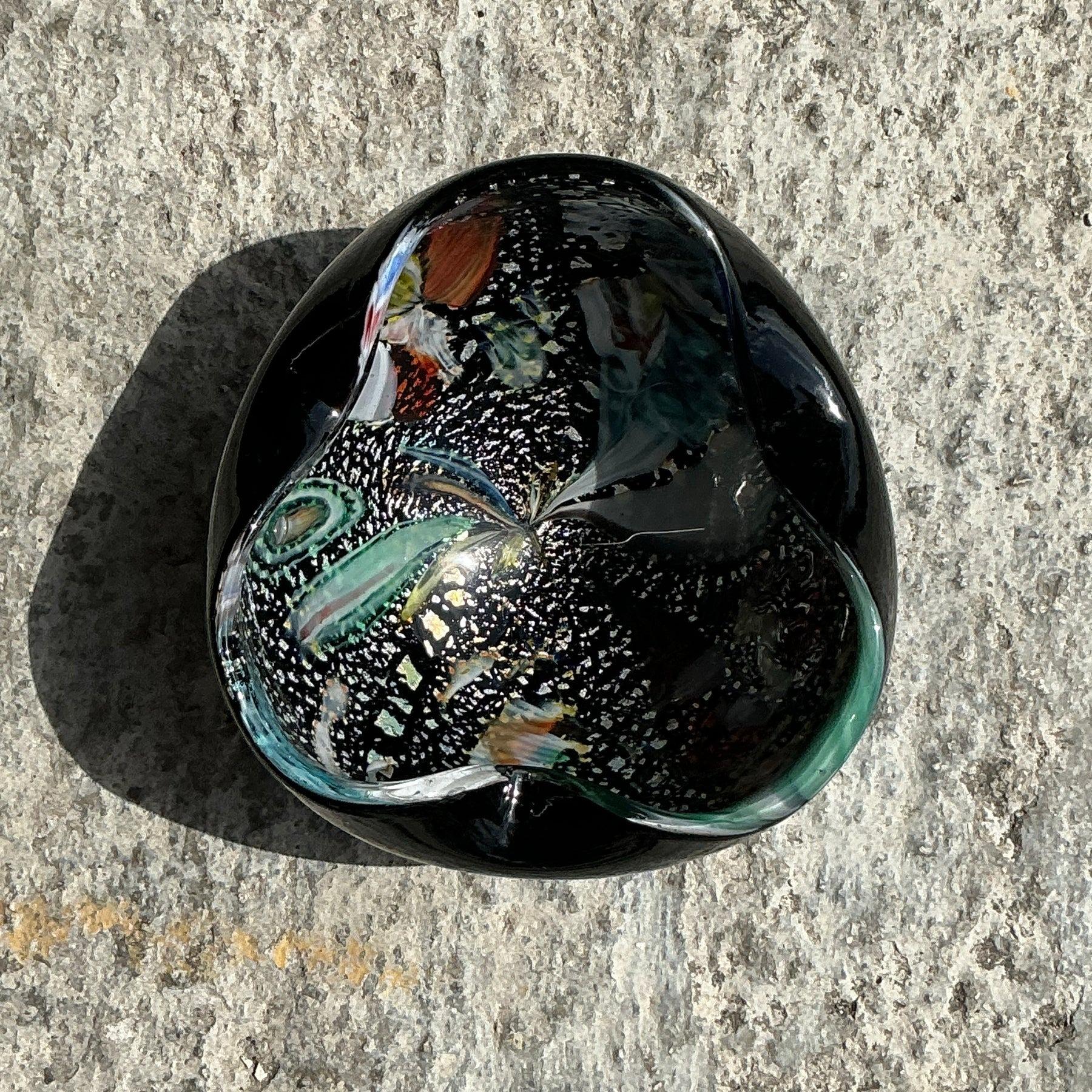 Vintage Italian Art Glass Cuenco De Murano Italiano en venta
