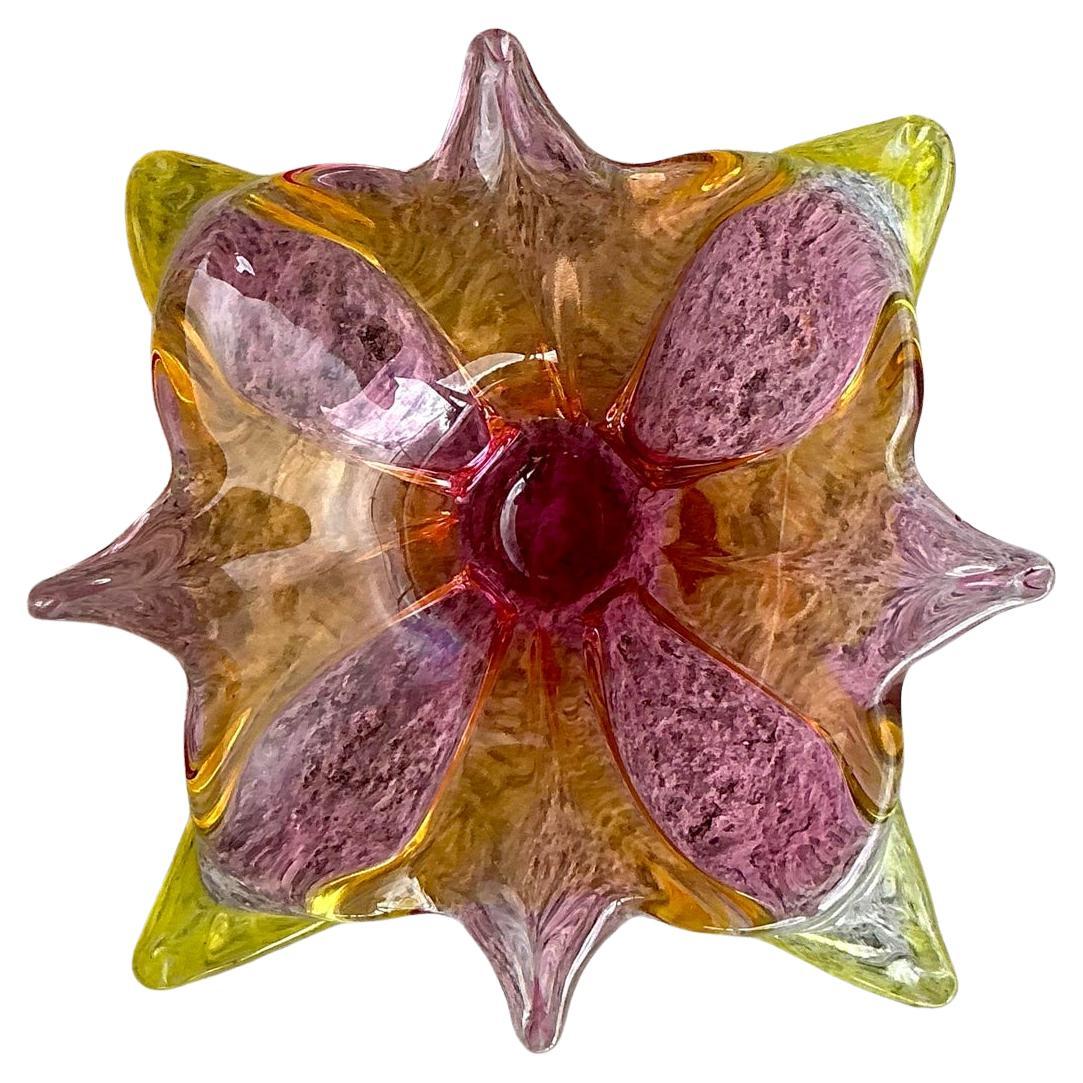 Vintage Italian Art Glass Cuenco De Murano