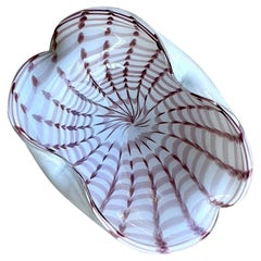 Bol en verre d'art italien vintage d'après Murano